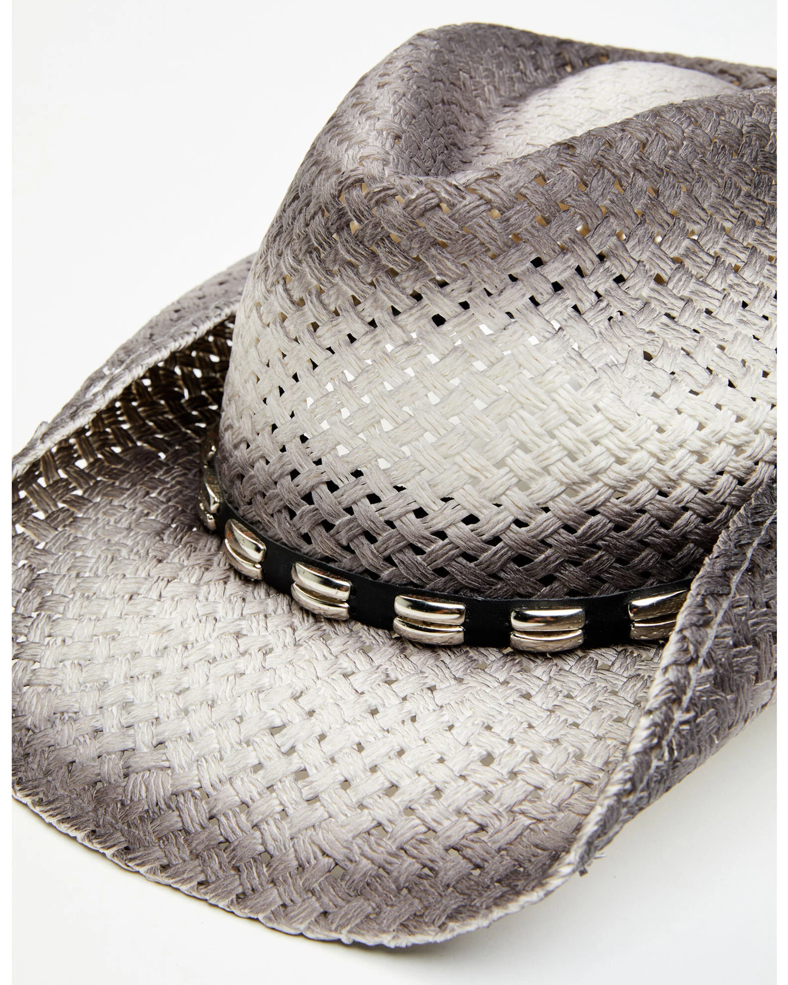 Cody James Men's Ombre Gray Bartolome Straw Hat 4 Cody James Men's Ombre Gray Bartolome Straw Hat - Image 2