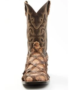 Cody James Men's Exotic Pirarucu Western Boots - Broad Square Toe -Cody James 2000371838 240 P4