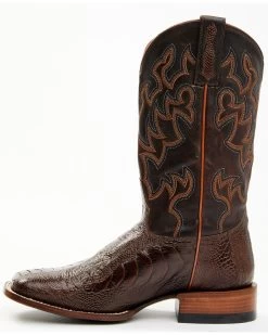 Cody James Men's Antique Cafe Ostrich Leg Exotic Western Boots - Broad Square Toe -Cody James 2000371853 200 P3
