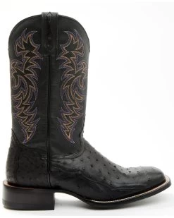 Cody James Men's Exotic Full-Quill Ostrich Western Boots - Broad Square Toe -Cody James 2000371860 001 P2