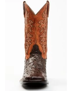 Cody James Men's Sienna Genuine Ostrich Exotic Western Boots - Broad Square Toe  -Cody James 2000371861 200 P4