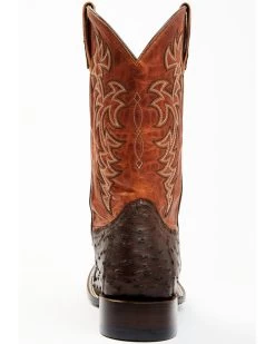 Cody James Men's Sienna Genuine Ostrich Exotic Western Boots - Broad Square Toe  -Cody James 2000371861 200 P5