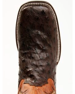 Cody James Men's Sienna Genuine Ostrich Exotic Western Boots - Broad Square Toe  -Cody James 2000371861 200 P6