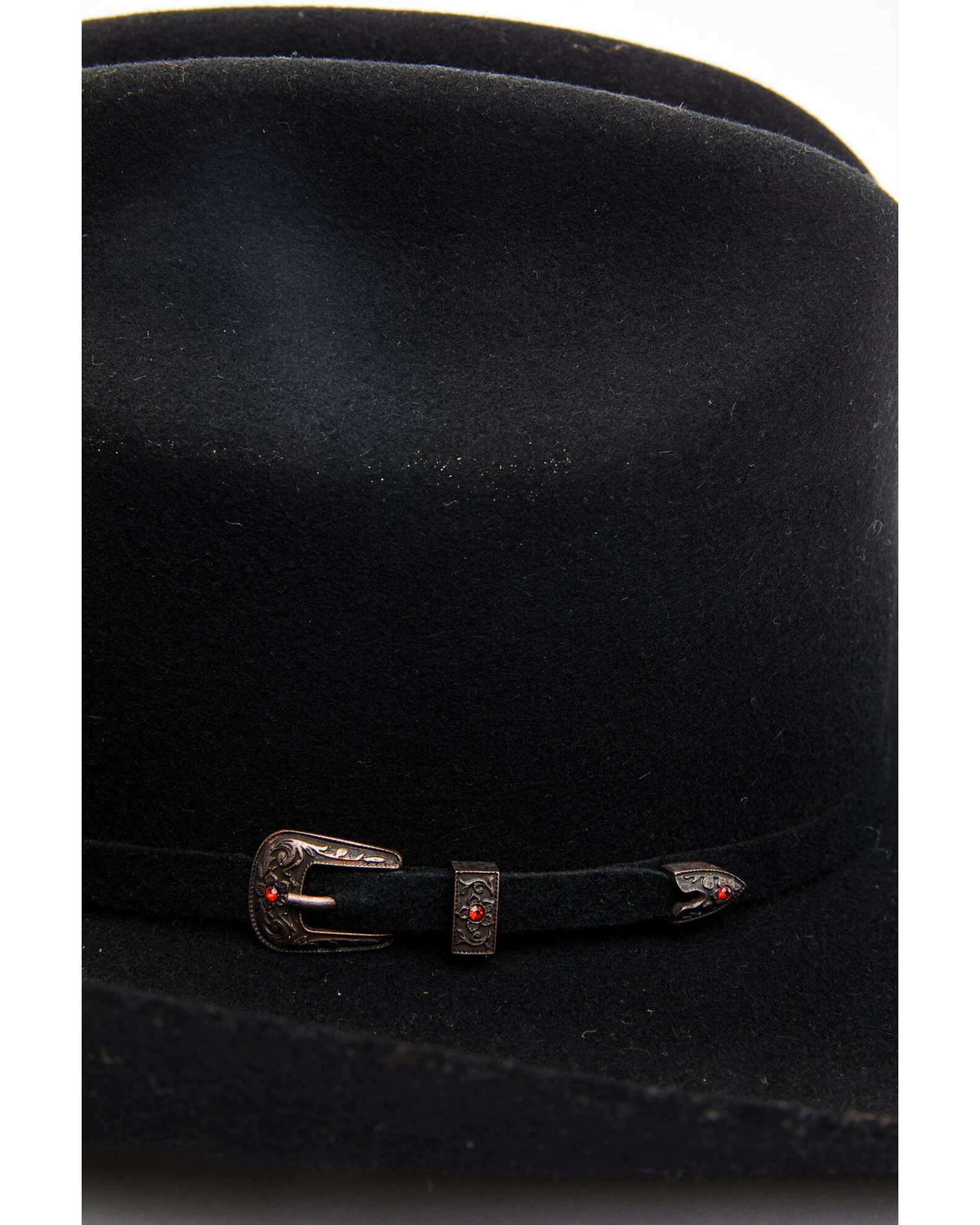 Cody James Men's 5X Self Band Cattleman Fur Blend Western Hat - Black 4 Cody James Men's 5X Self Band Cattleman Fur Blend Western Hat - Black - Image 2