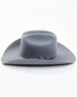 Cody James Men's 5X Self Band Cattleman Fur Blend Western Hat - Granite -Cody James 2000372628 026 P3