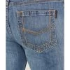 Cody James FR Men's Clover Leaf Wash Slim Straight 5-Pocket Stretch Jeans -Cody James 2000373106 412 P4