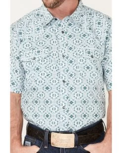 Cody James Men's Wagon Southwestern Print Short Sleeve Western Snap Shirt  -Cody James 2000373897 100 P3