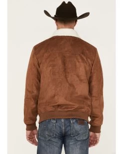 Cody James Men's Edward Faux Suede Sherpa Collar Bomber Jacket -Cody James 2000373951 200 P4