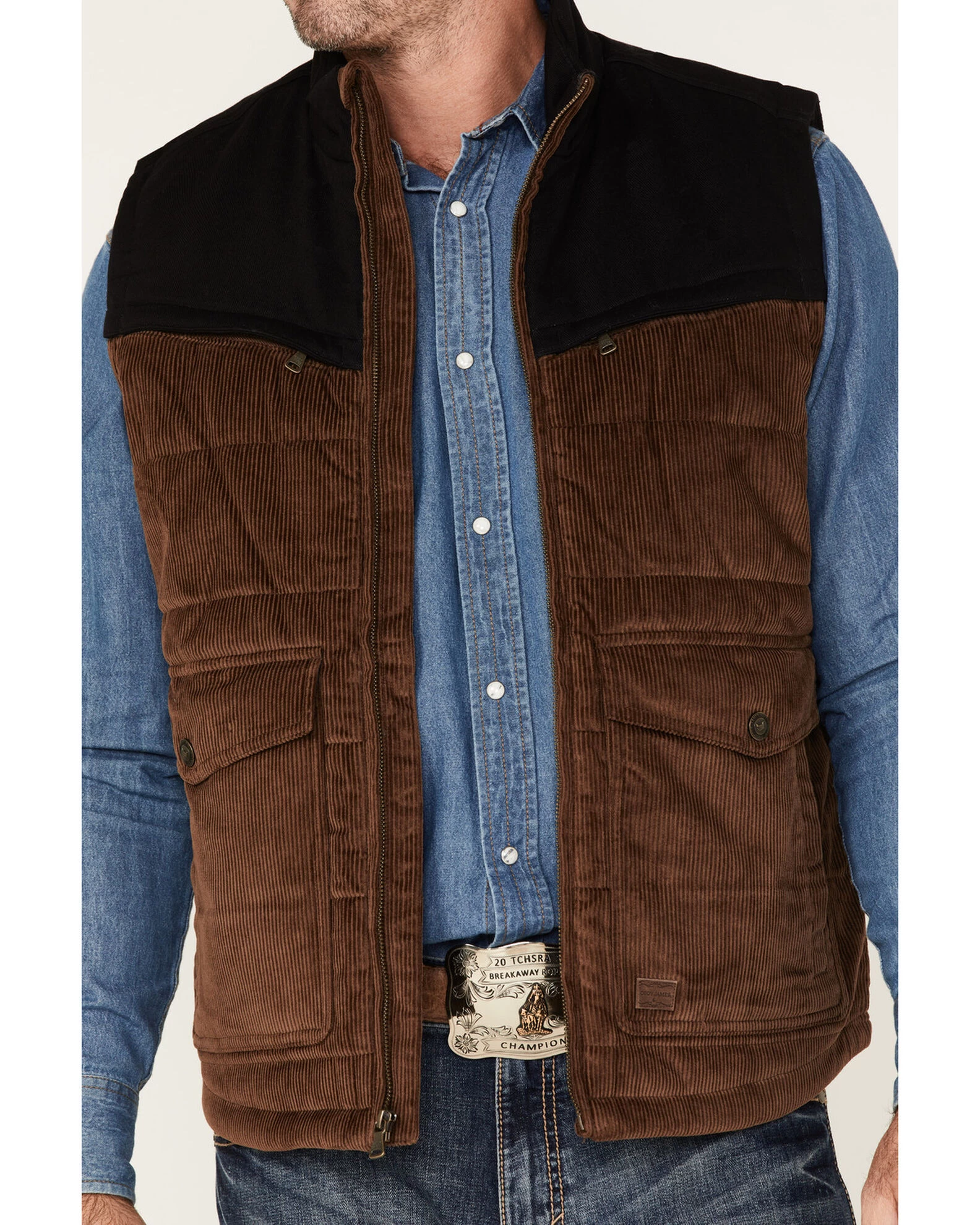 Cody James Men's Waren Corduroy Puffer Vest 4 Cody James Men's Waren Corduroy Puffer Vest - Image 2