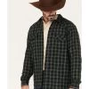 Cody James Men's Alder Tree Plaid Button Down Bonded Western Flannel Shirt Jacket -Cody James 2000373972 020 P2
