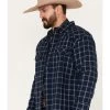 Cody James Men's Ghost Tree Plaid Button Down Sherpa Bonded Western Flannel Shirt Jacket -Cody James 2000373974 410 P2