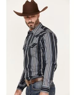 Cody James Men's Hull Vintage Stripe Snap Western Shirt  -Cody James 2000374093 400 P2