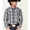 Cody James Men's Trailblazer Plaid Print Long Sleeve Pearl Snap Western Shirt  -Cody James 2000374099 400 P1