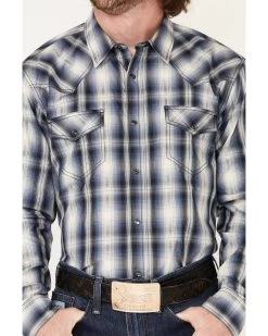 Cody James Men's Trailblazer Plaid Print Long Sleeve Pearl Snap Western Shirt  -Cody James 2000374099 400 P3