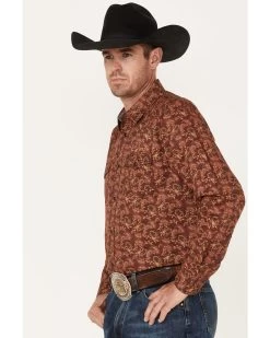 Cody James Men's On Tour Paisley Print Long Sleeve Snap Western Shirt - Big & Tall  -Cody James 2000374108 640 P2