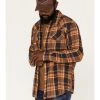 Cody James Men's Wood Chuck Large Plaid Print Long Sleeve Snap Western Flannel Shirt - Big & Tall 