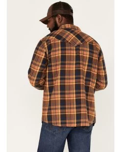 Cody James Men's Wood Chuck Large Plaid Print Long Sleeve Snap Western Flannel Shirt - Big & Tall  -Cody James 2000374131 200 P4