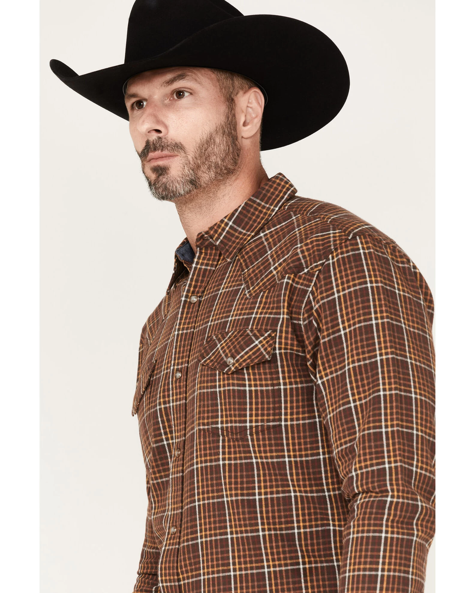Cody James Men's Rusty Nail Small Plaid Print Long Sleeve Snap Western Flannel Shirt - Big & Tall 4 Cody James Men's Rusty Nail Small Plaid Print Long Sleeve Snap Western Flannel Shirt - Big & Tall - Image 2