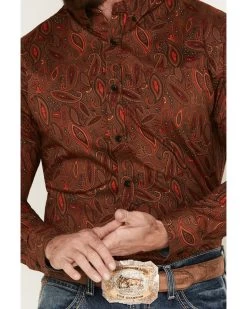 Cody James Men's Tortuga Paisley Print Button Down Western Shirt -Cody James 2000374148 200 P3 1