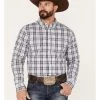Cody James Men's Tonight Small Plaid Print Button-Down Western Shirt  -Cody James 2000374154 100 P1
