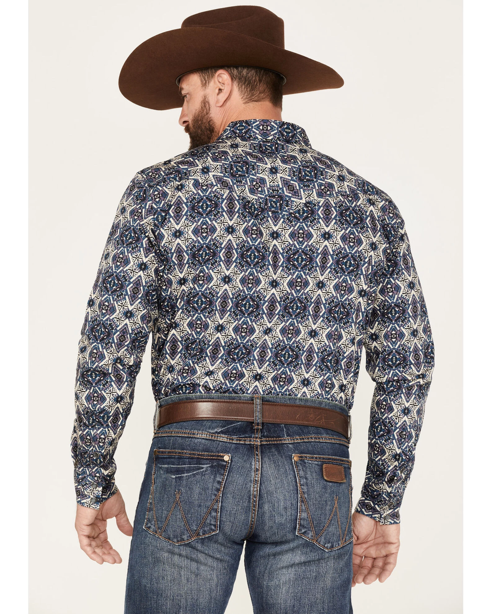 Cody James Men's Appalacian Southwestern Print Snap Western Shirt 6 Cody James Men's Appalacian Southwestern Print Snap Western Shirt - Image 4