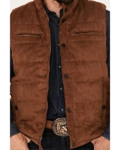 Cody James Men's Faux Suede Puffer Vest -Cody James 2000375898 290 P3