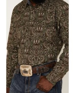 Cody James Men's Rio Sonora Paisley Print Long Sleeve Snap Western Shirt - Big & Tall -Cody James 2000380433 200 P3