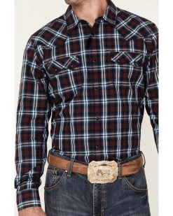 Cody James Men's Poker Night Plaid Print Long Sleeve Snap Western Shirt 8 Cody James Men's Poker Night Plaid Print Long Sleeve Snap Western Shirt -Cody James 2000380441 600 P3