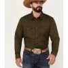 Cody James Men's Wooly Mammoth Solid Long Sleeve Snap Western Shirt -Cody James 2000380452 341 P1