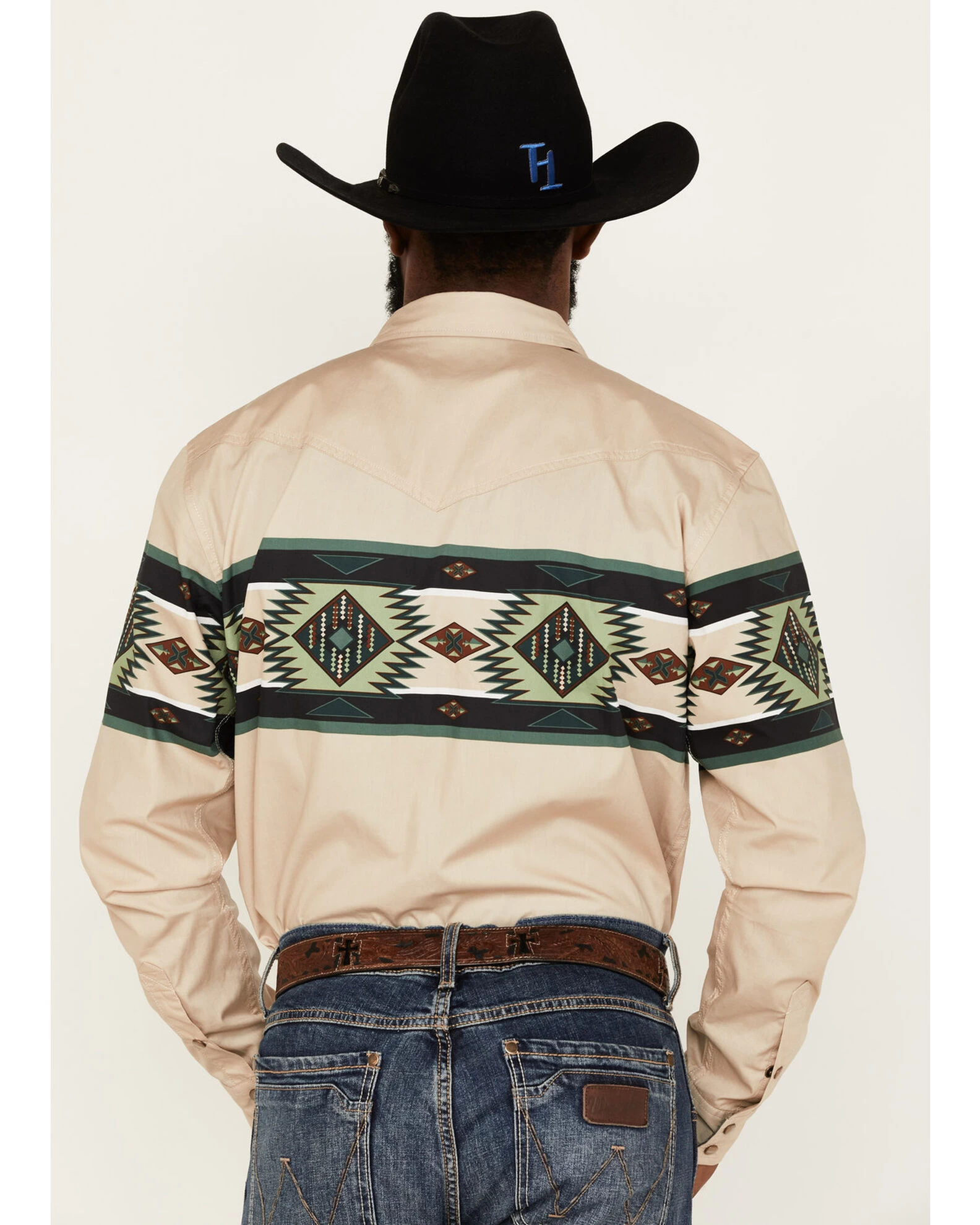 Cody James Men's Coyote Border Long Sleeve Snap Western Shirt 6 Cody James Men's Coyote Border Long Sleeve Snap Western Shirt - Image 4