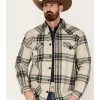 Cody James Men's Tavern Large Plaid Bonded Long Sleeve Button Down Flannel Jacket