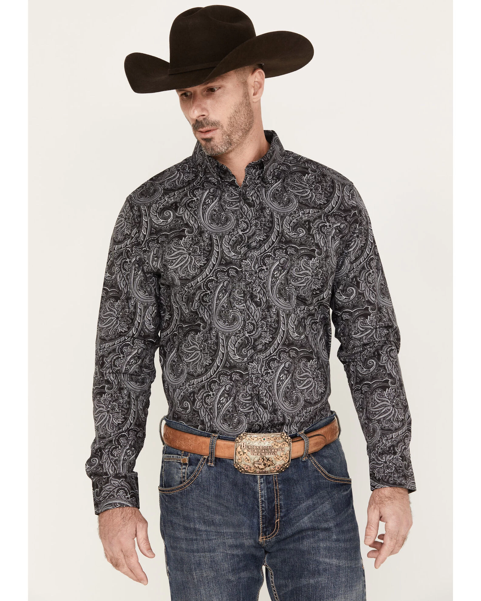 Cody James Men's Cassidy Paisley Button Down Long Sleeve Western Shirt 3 Cody James Men's Cassidy Paisley Button Down Long Sleeve Western Shirt