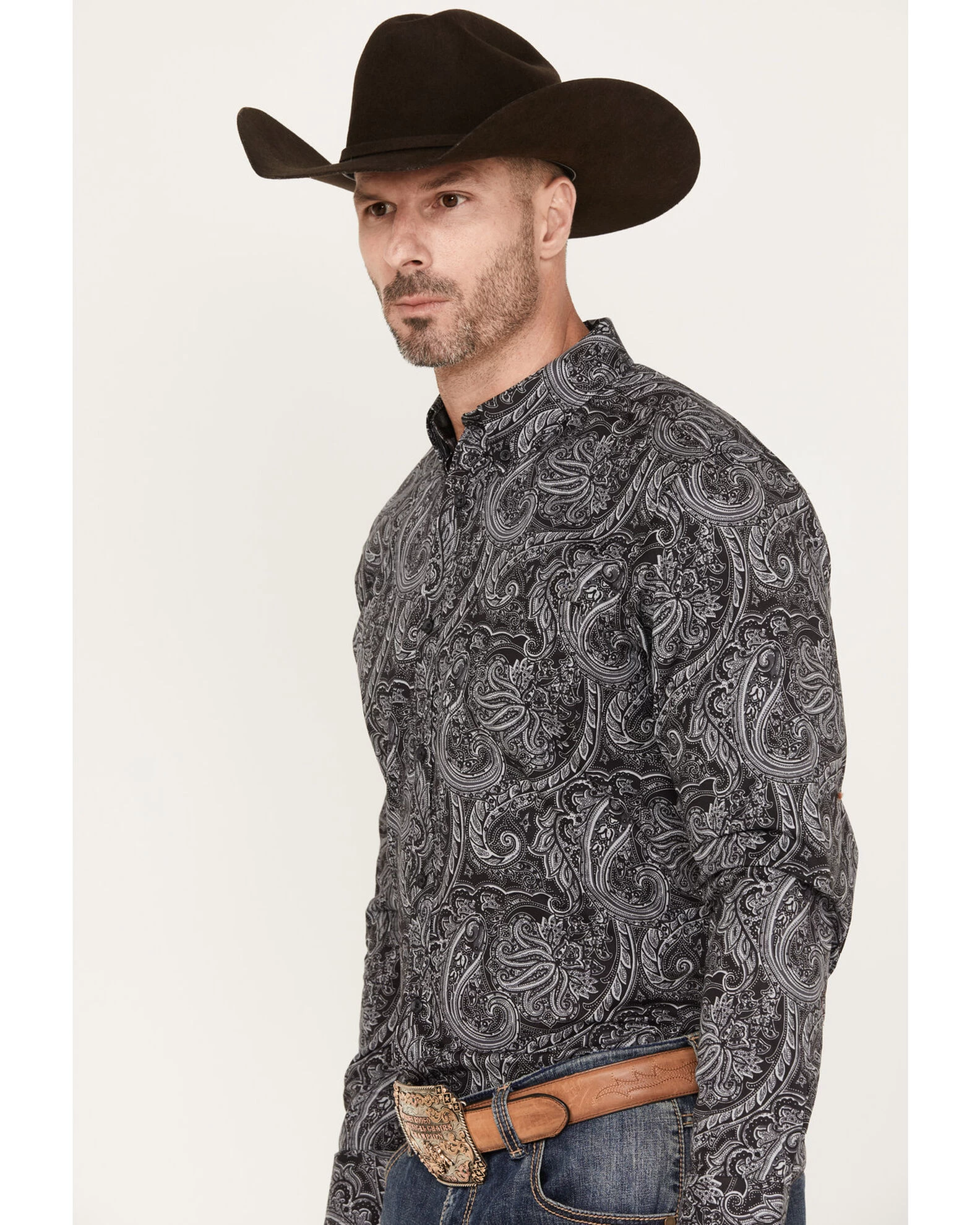 Cody James Men's Cassidy Paisley Button Down Long Sleeve Western Shirt 4 Cody James Men's Cassidy Paisley Button Down Long Sleeve Western Shirt - Image 2