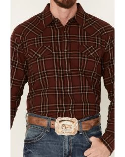 Cody James Men's Rusty Spur Plaid Print Long Sleeve Snap Western Flannel Shirt -Cody James 2000381522 220 P3