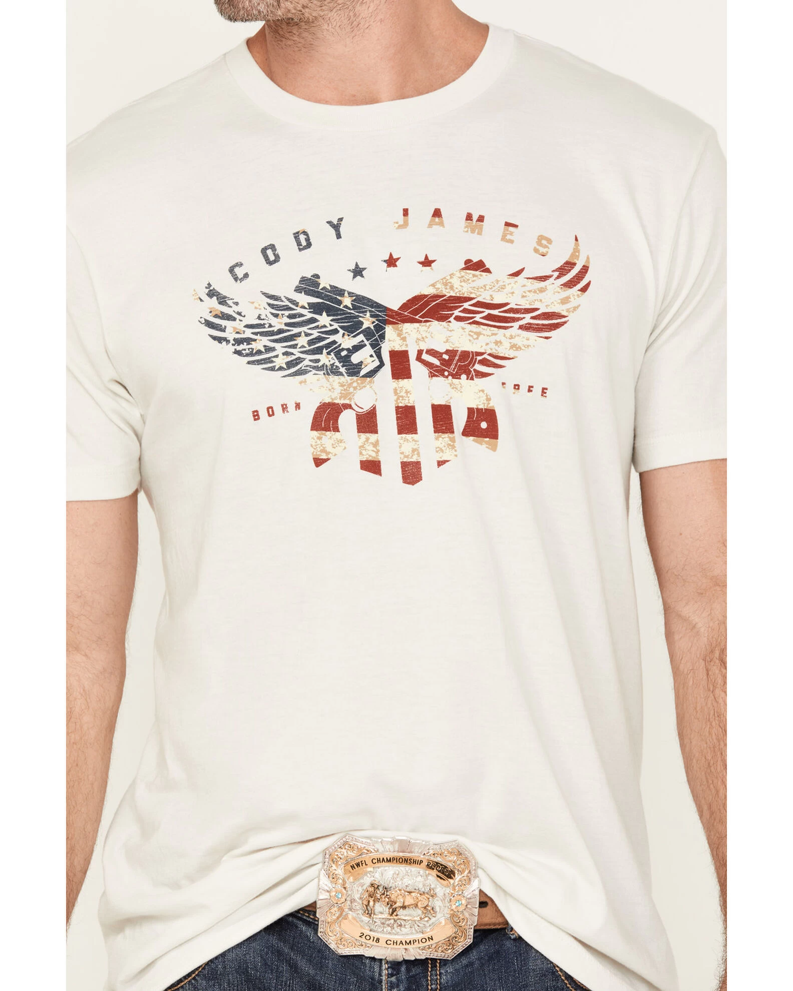 Cody James Men's Born Free Short Sleeve Graphic T-Shirt 5 Cody James Men's Born Free Short Sleeve Graphic T-Shirt - Image 3