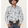 Cody James Men's Home Town Paisley Print Long Sleeve Snap Western Shirt -Cody James 2000382811 100 P1