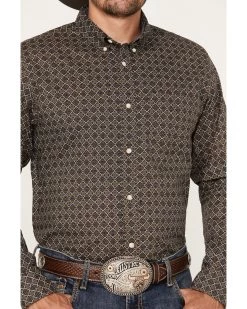 Cody James Men's Money Maker Print Long Sleeve Button-Down Western Shirt -Cody James 2000383191 201 P3