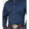 Cody James Men's 2nd Round Geo Print Long Sleeve Button-Down Western Shirt -Cody James 2000383200 401 P3 1