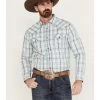 Cody James Men's Ely Plaid Print Long Sleeve Western Snap Shirt 2 Cody James Men's Ely Plaid Print Long Sleeve Western Snap Shirt -Cody James 2000383258 410 P1