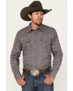 Cody James Men's Down Range Medallion Print Long Sleeve Western Snap Shirt