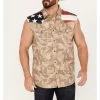 Cody James Men's Recon Desert Camo Bubba Sleeveless Snap Shirt -Cody James 2000385983 280 P1