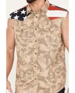 Cody James Men's Recon Desert Camo Bubba Sleeveless Snap Shirt -Cody James 2000385983 280 P3