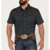 Cody James Men's Galaxy Geo Print Short Sleeve Button-Down Stretch Western Shirt -Cody James 2000386004 410 P1