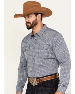 Cody James Men's Trainer Plaid Print Long Sleeve Snap Western Shirt - Tall -Cody James 2000386054 410 P2